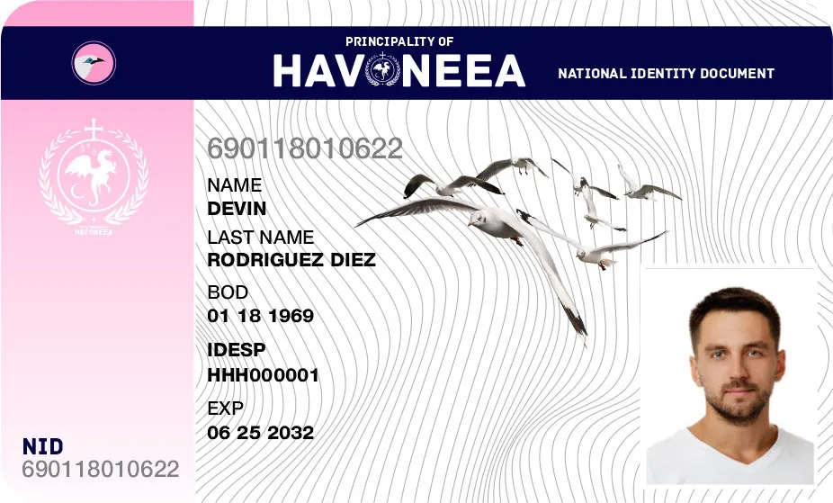 Havoneea national identity document