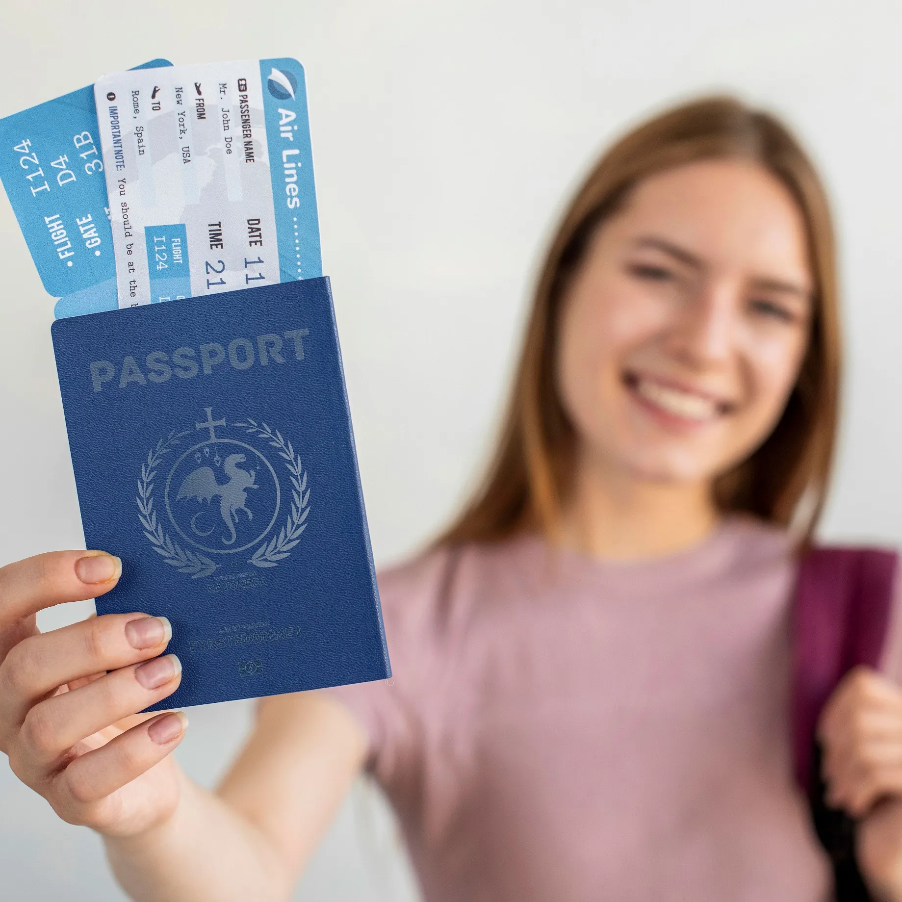 A Havoneea passport held up
