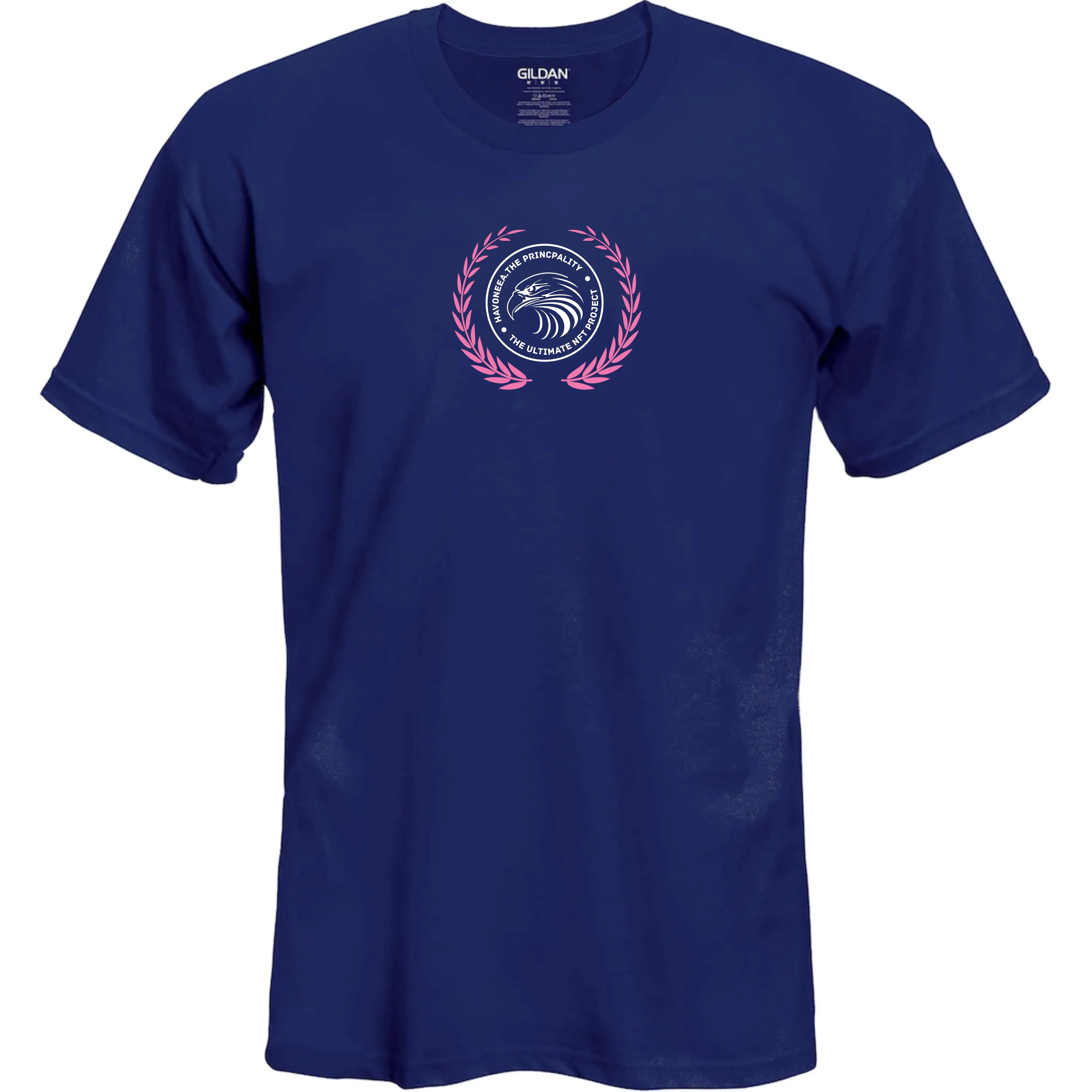 Navy T-shirt with the starling seal